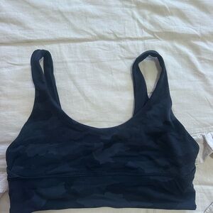 Women's Black Camouflage Sports Bra